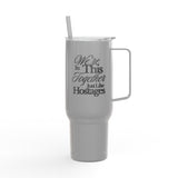 Custom Name Insulated - 40 oz Tumbler with Straw | Travel Hot Cold Cup