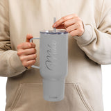 Custom Name Insulated - 40 oz Tumbler with Straw | Travel Hot Cold Cup