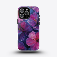 Pink Purple Floral Phone Case | Flower Pattern Phone Case |  Stylish Accessory