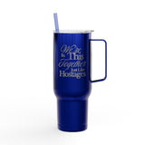 Custom Name Insulated - 40 oz Tumbler with Straw | Travel Hot Cold Cup