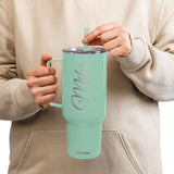 Custom Name Insulated - 40 oz Tumbler with Straw | Travel Hot Cold Cup