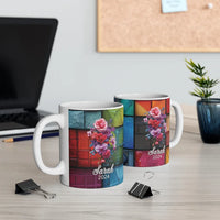 Personalized Birth Flower Mug – 11 oz Ceramic Gift