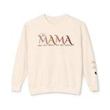 Custom Heart‑on‑Sleeve Mom Sweatshirt – Personalized Names