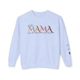 Custom Heart‑on‑Sleeve Mom Sweatshirt – Personalized Names