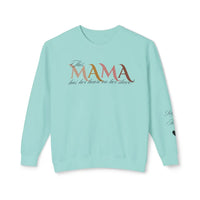 Custom Heart‑on‑Sleeve Mom Sweatshirt – Personalized Names