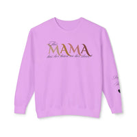 Custom Heart‑on‑Sleeve Mom Sweatshirt – Personalized Names