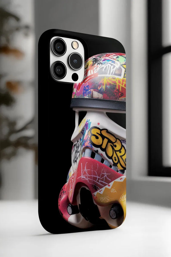 Graffiti Stormtrooper Phone Case – Tough & Stylish