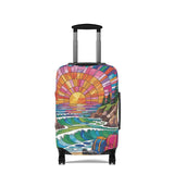 Tropical Beach Luggage Cover – Stretchy Suitcase Protector