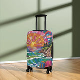 Tropical Beach Luggage Cover – Stretchy Suitcase Protector