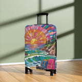 Tropical Beach Luggage Cover – Stretchy Suitcase Protector