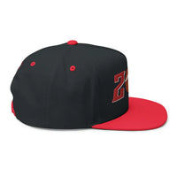 Flat-Brim Basketball Snapback – Mesh Back Hat