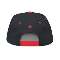Flat-Brim Basketball Snapback – Mesh Back Hat