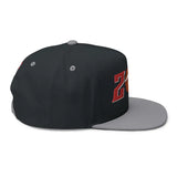 Flat-Brim Basketball Snapback – Mesh Back Hat