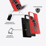 Ninja Cat Phone Case | Cute Cat Design | Phone Protector Gift | Red Ninja Cat Cover